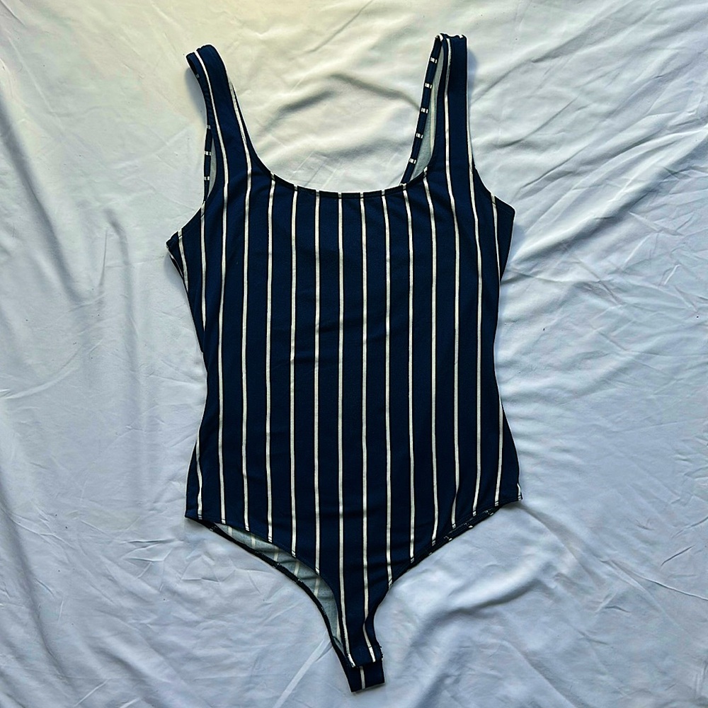 Stripped Iris bodysuit tank - Sz L